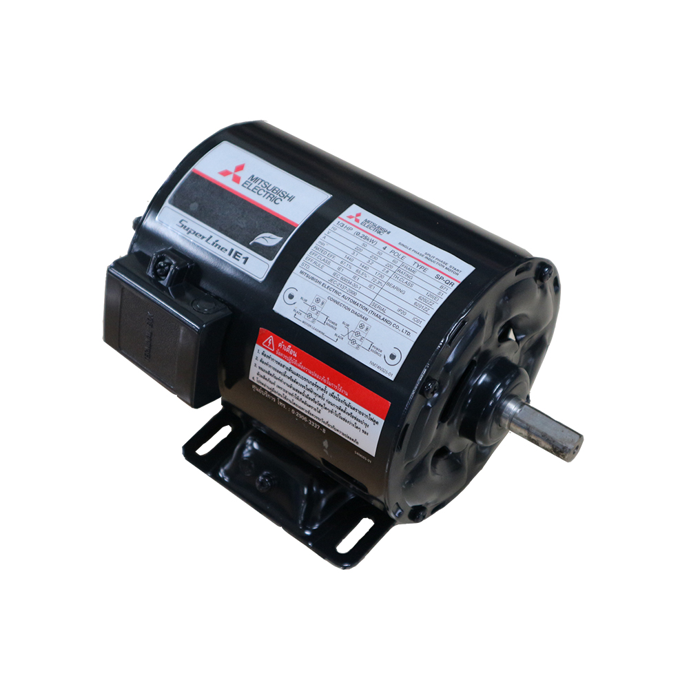 มอเตอร์ รุ่น SP-QR 1/2แรงม้า 4โพล IP20 ระบบไฟ 1เฟส 2สาย 220โวลท์