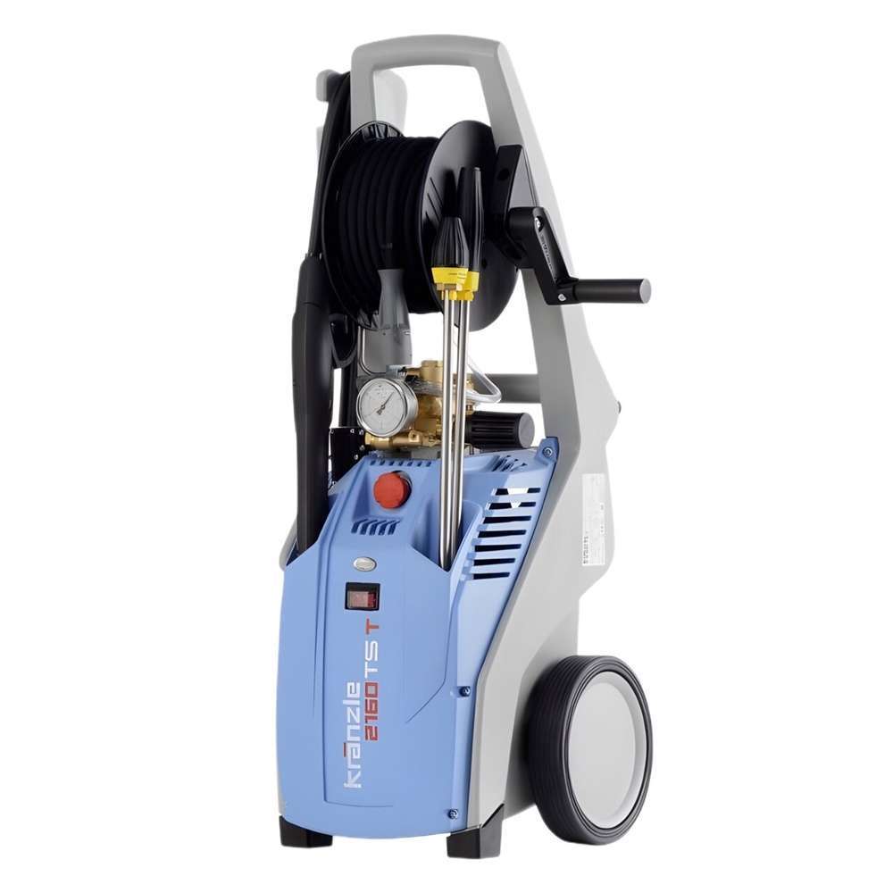 K 2160 TS T DK  ปั๊มอัดฉีด 140 บาร์ 1,400 รอบ/นาที 220 โวลท์ ระบบ Total Stop ล้อเก็บสายอัดฉีด หัวฉีดน้ำวน