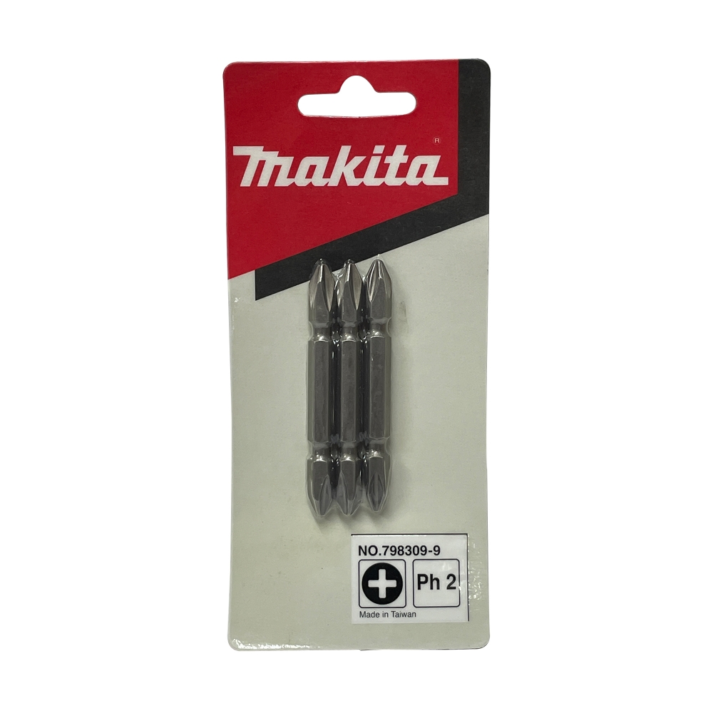 798309-9 ดอกไขควง 2 ด้าน PH2x65 mm 1/4" Hex NZ แผง