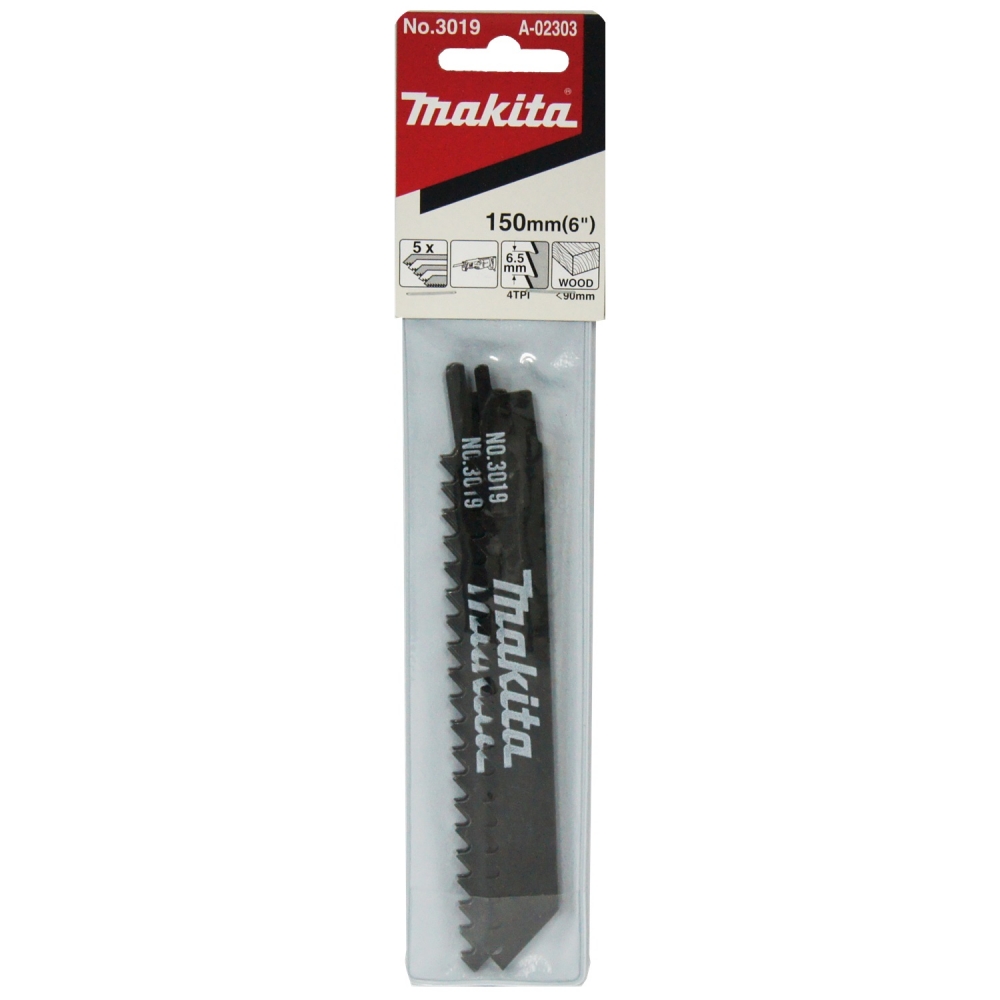 A-02303 ใบเลื่อยชัก No.3019 4tpi 150mm