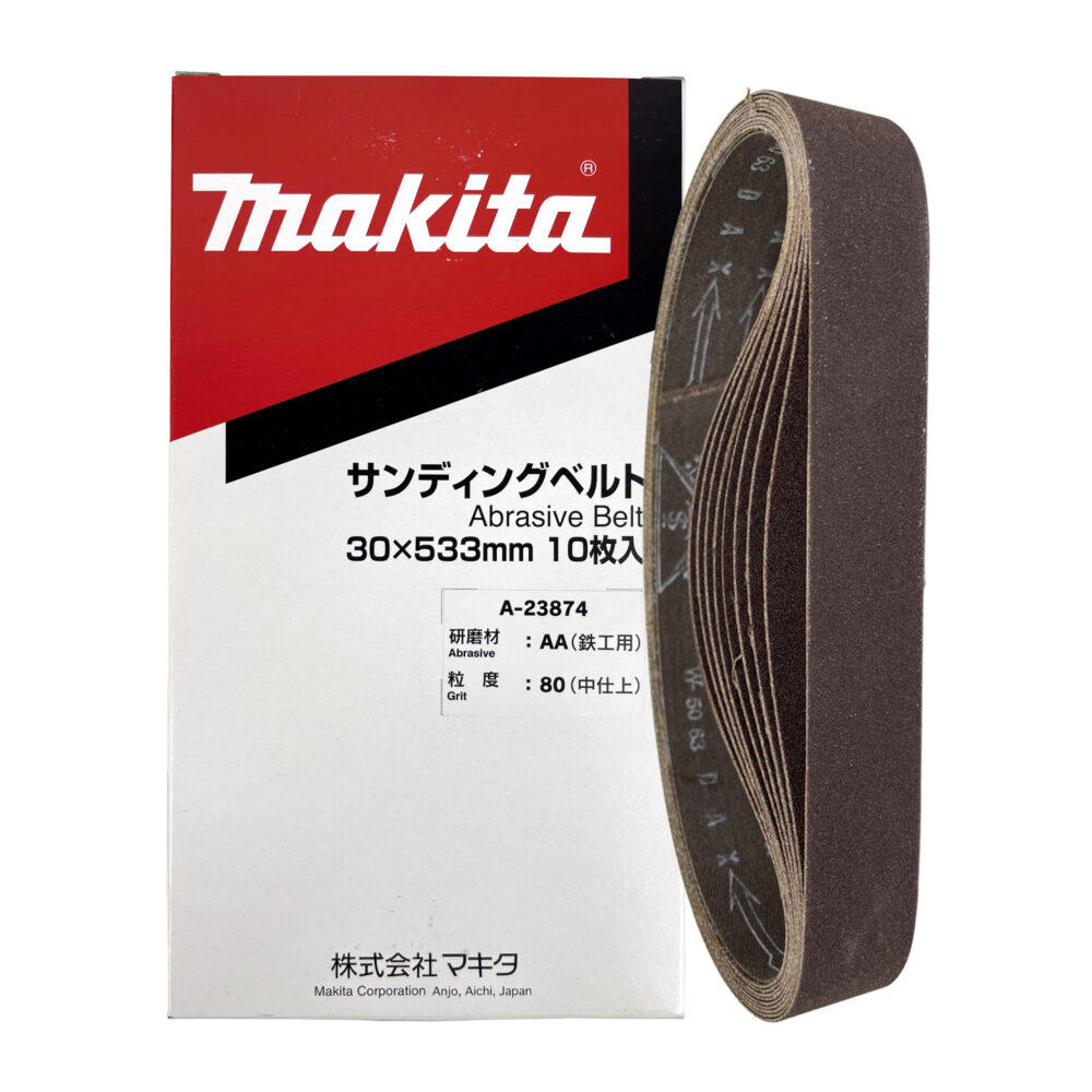 A-23874 กระดาษทรายสายพาน #80 30x533mm 9031