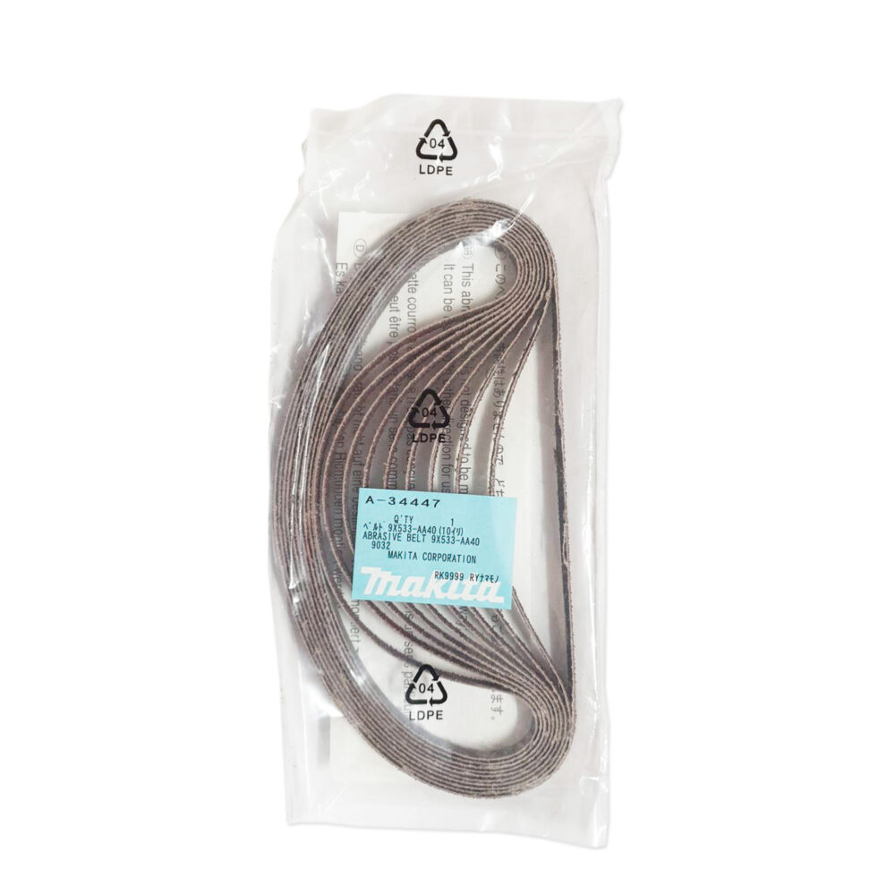 A-34447 กระดาษทรายสายพาน #A40 9x533mm 9032