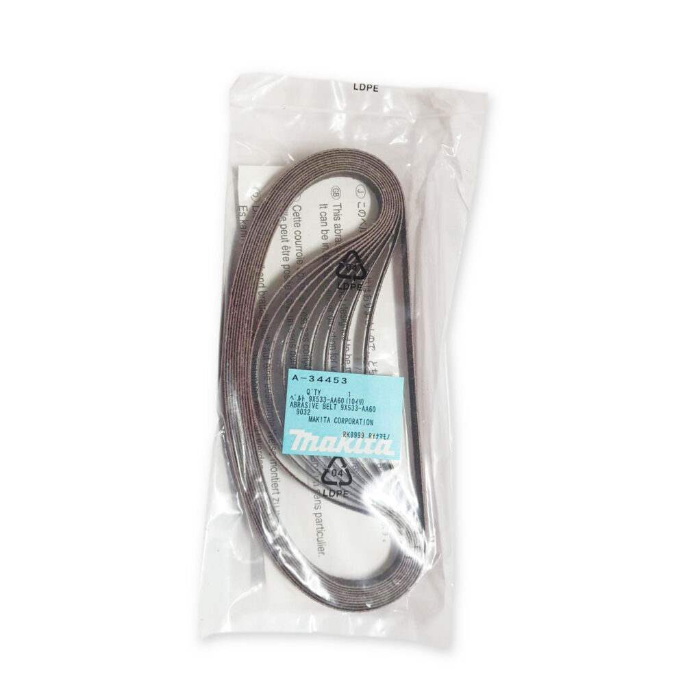 A-34453 กระดาษทรายสายพาน #A60 9x533mm 9032