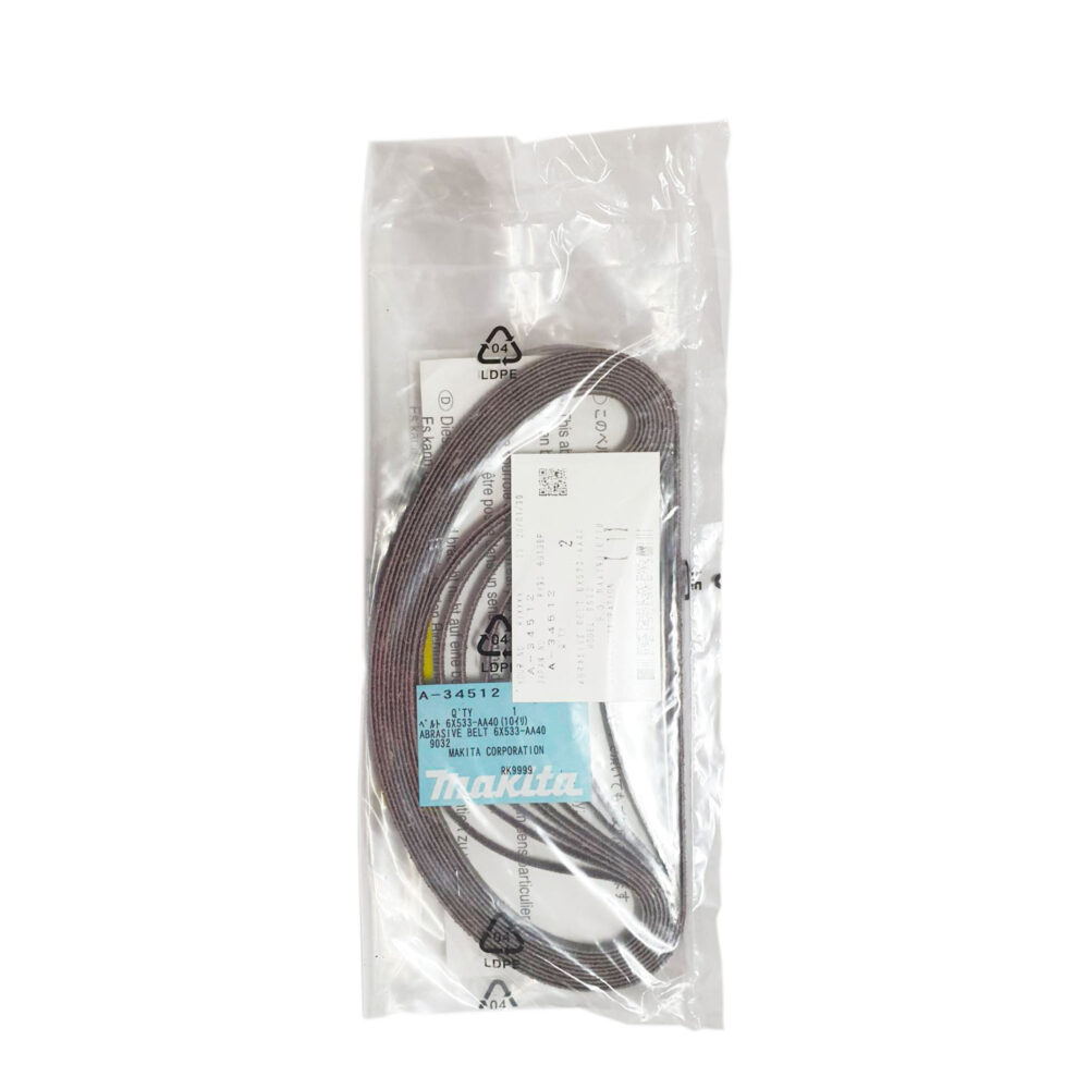 A-34512 กระดาษทรายสายพาน #A40 6x533mm 9032