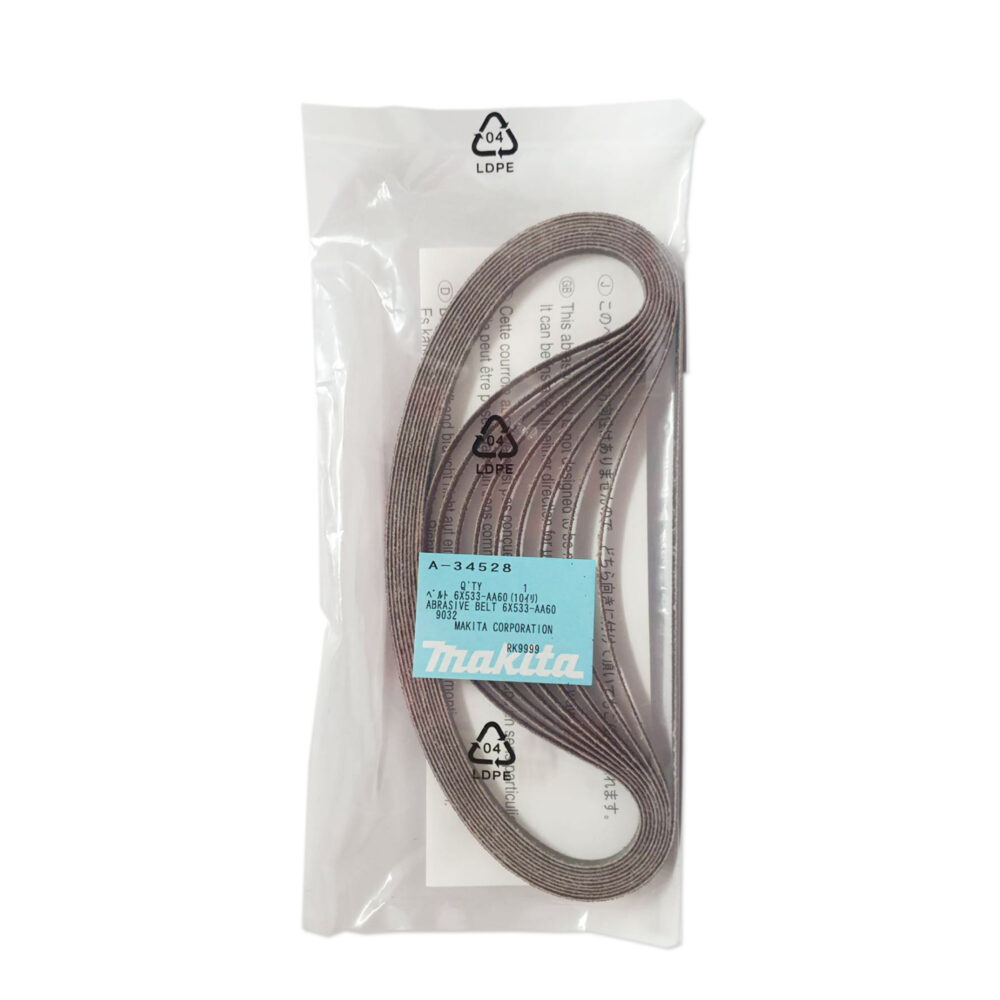 A-34528 กระดาษทรายสายพาน #A60 6x533mm 9032