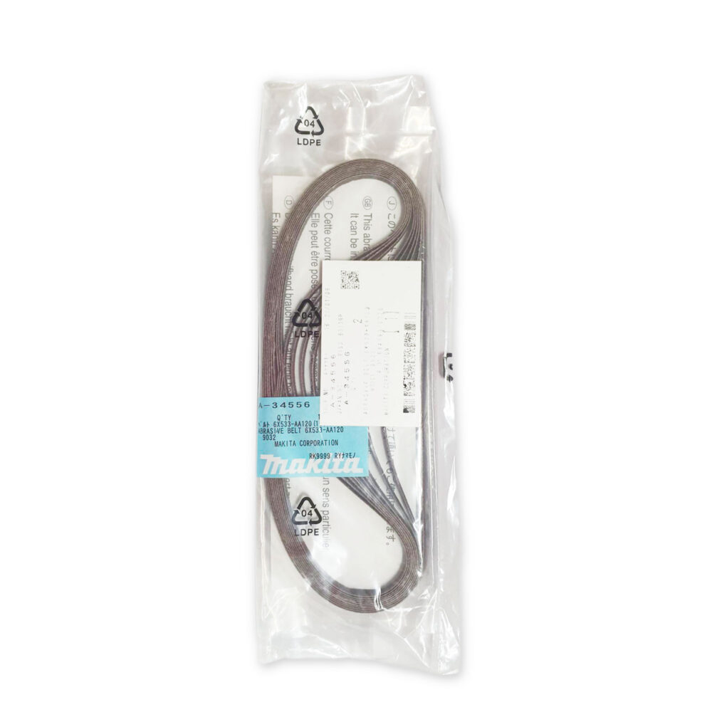 A-34556 กระดาษทรายสายพาน #A120 6x533mm 9032