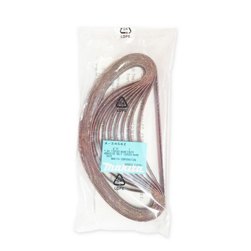 A-34562 กระดาษทรายสายพาน #A40 13x533mm 9032