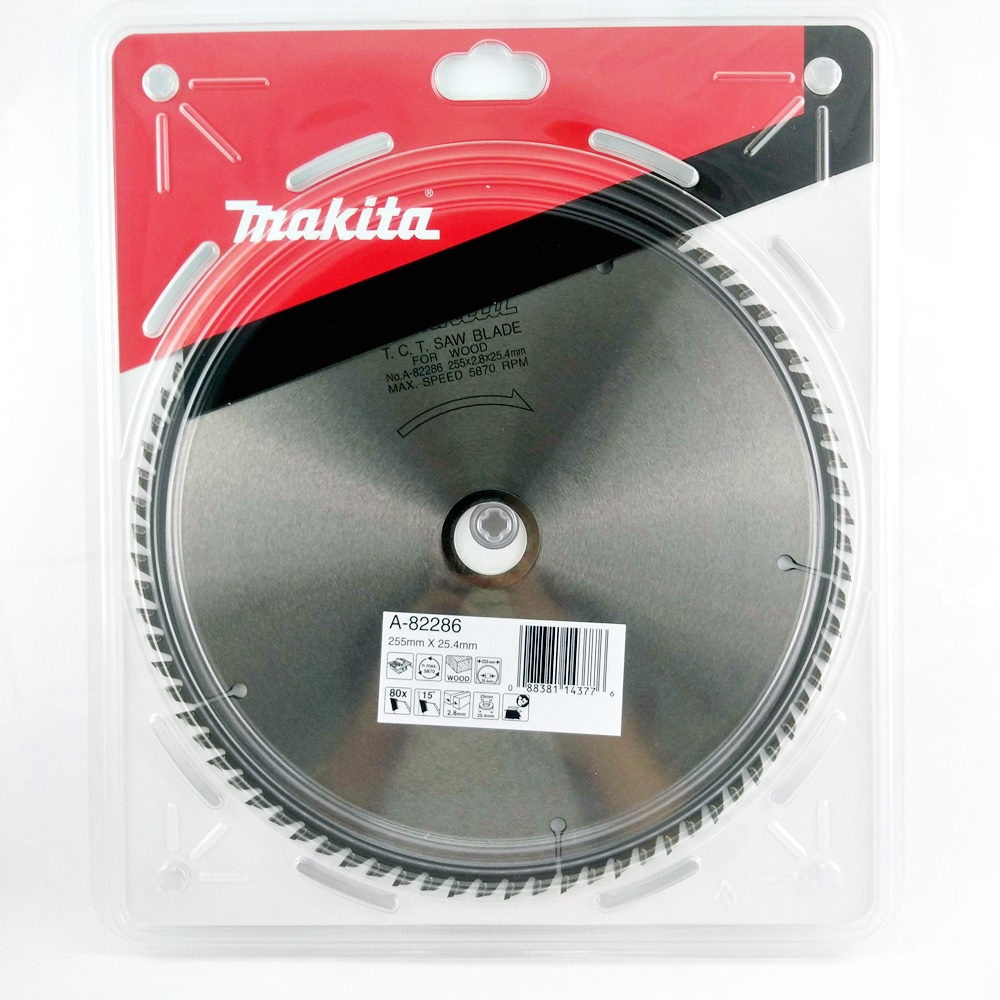 A-82286 ใบเลื่อยวงเดือน TCT 255x25.4x80T (ตัดไม้)