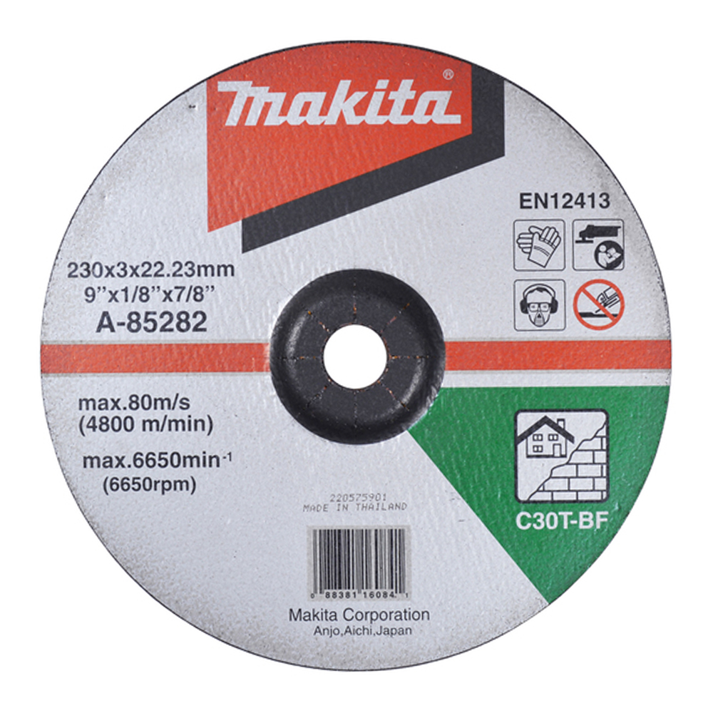 A-85282 ใบตัดปูน MAKITA 9" 230x3mm C30T