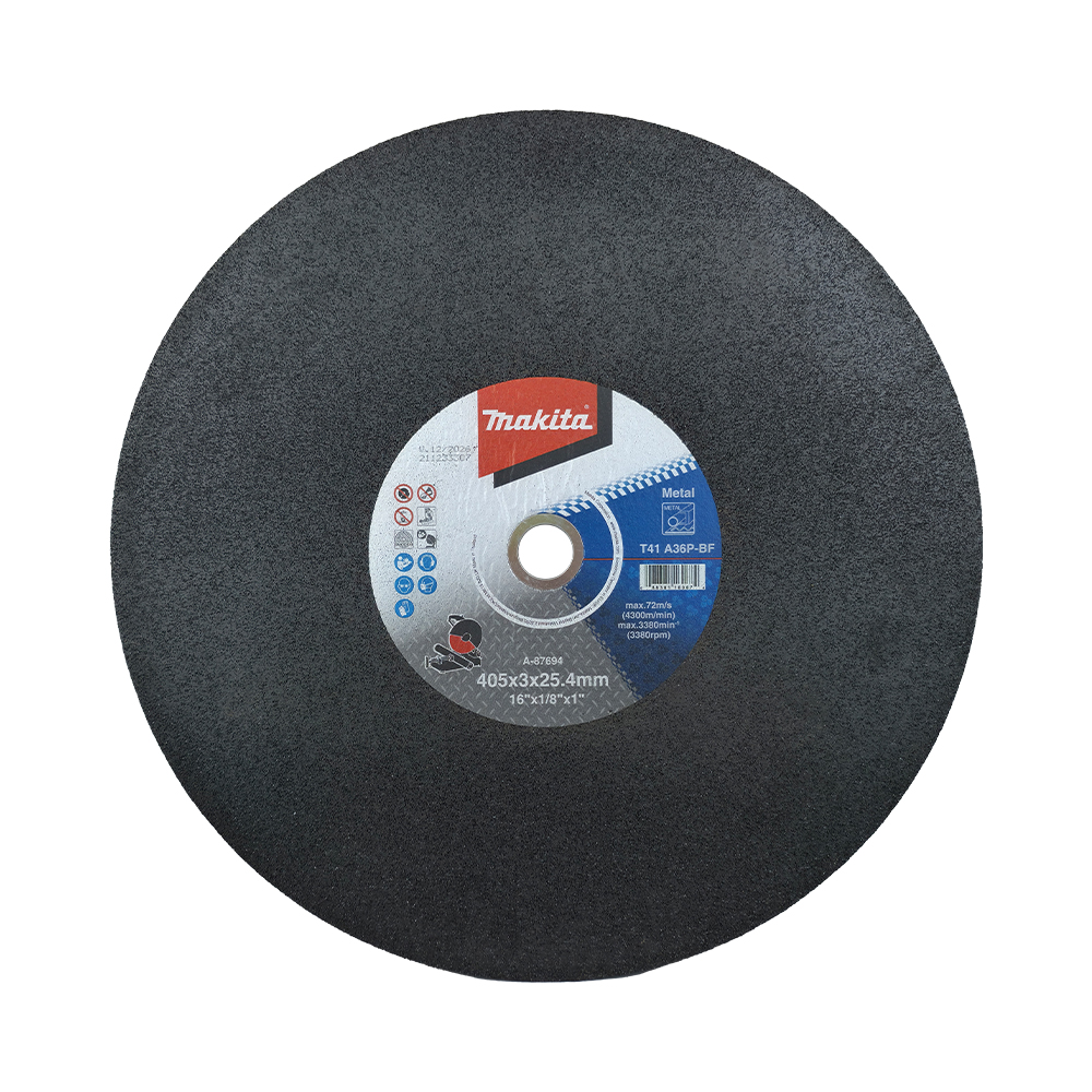 A-87694 ใบตัดเหล็ก MAKITA 16" 405x3x25.4mm A36P