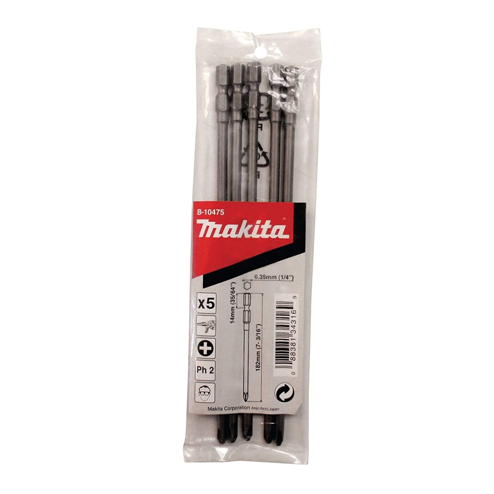 B-10475 ดอกไขควง E-Form PH2x182 mm NZ
