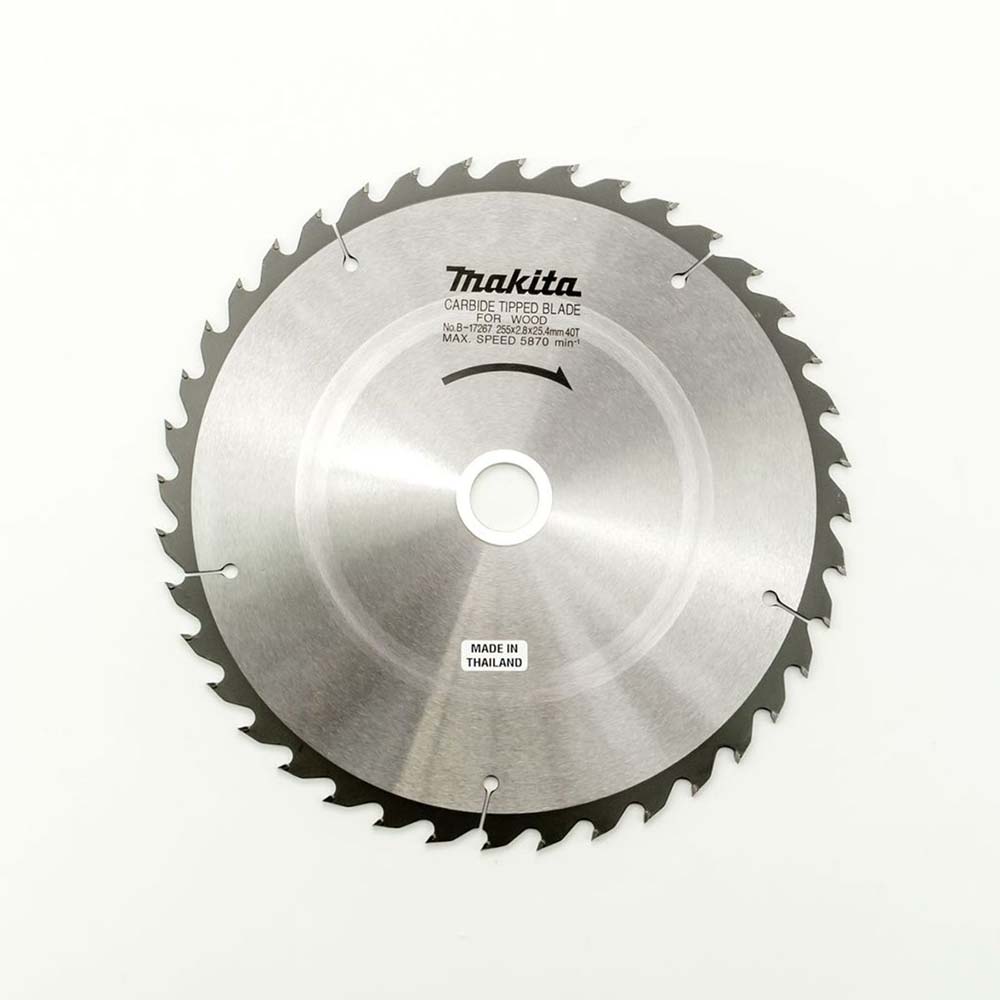 B-17267 ใบเลื่อยวงเดือน TCT 255x25.4x40T (ตัดไม้)