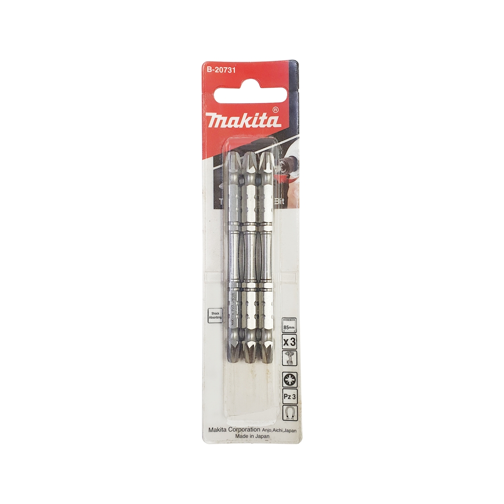 B-20731 ดอกไขควง 2 ด้าน Silver Torsion PZ3x85mm MZ
