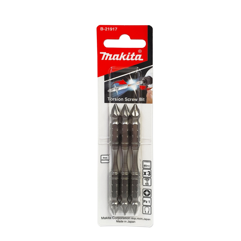 B-21917 ดอกไขควง 2 ด้าน Silver Torsion PZ1x85mm MZ