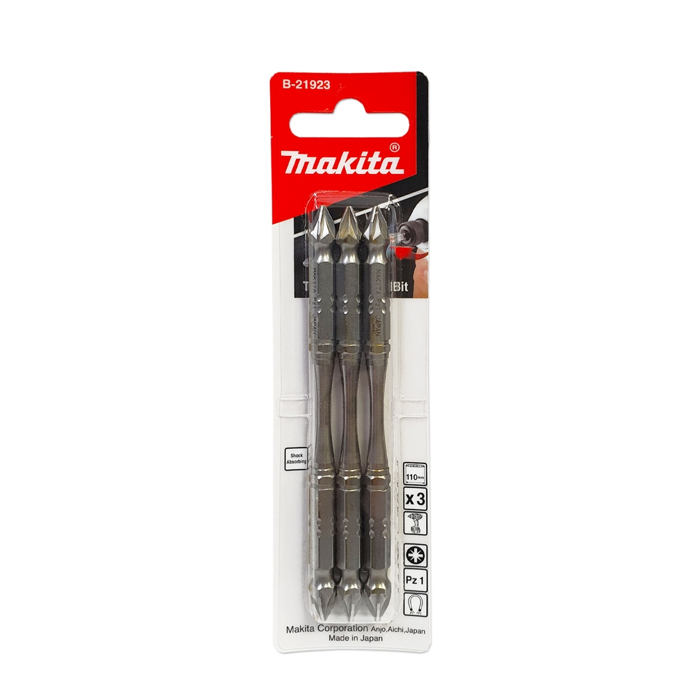 B-21923 ดอกไขควง 2 ด้าน Silver Torsion PZ1x110mm MZ