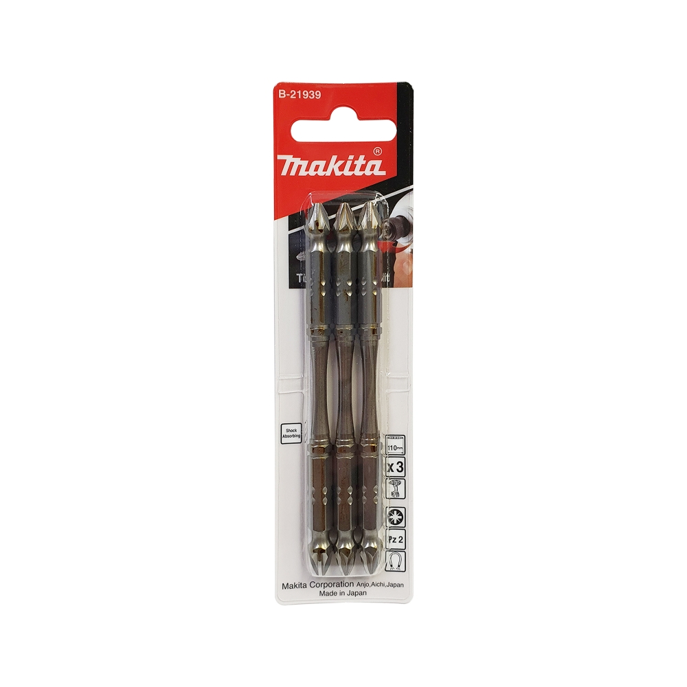 B-21939 ดอกไขควง 2 ด้าน Silver Torsion PZ2x110mm MZ