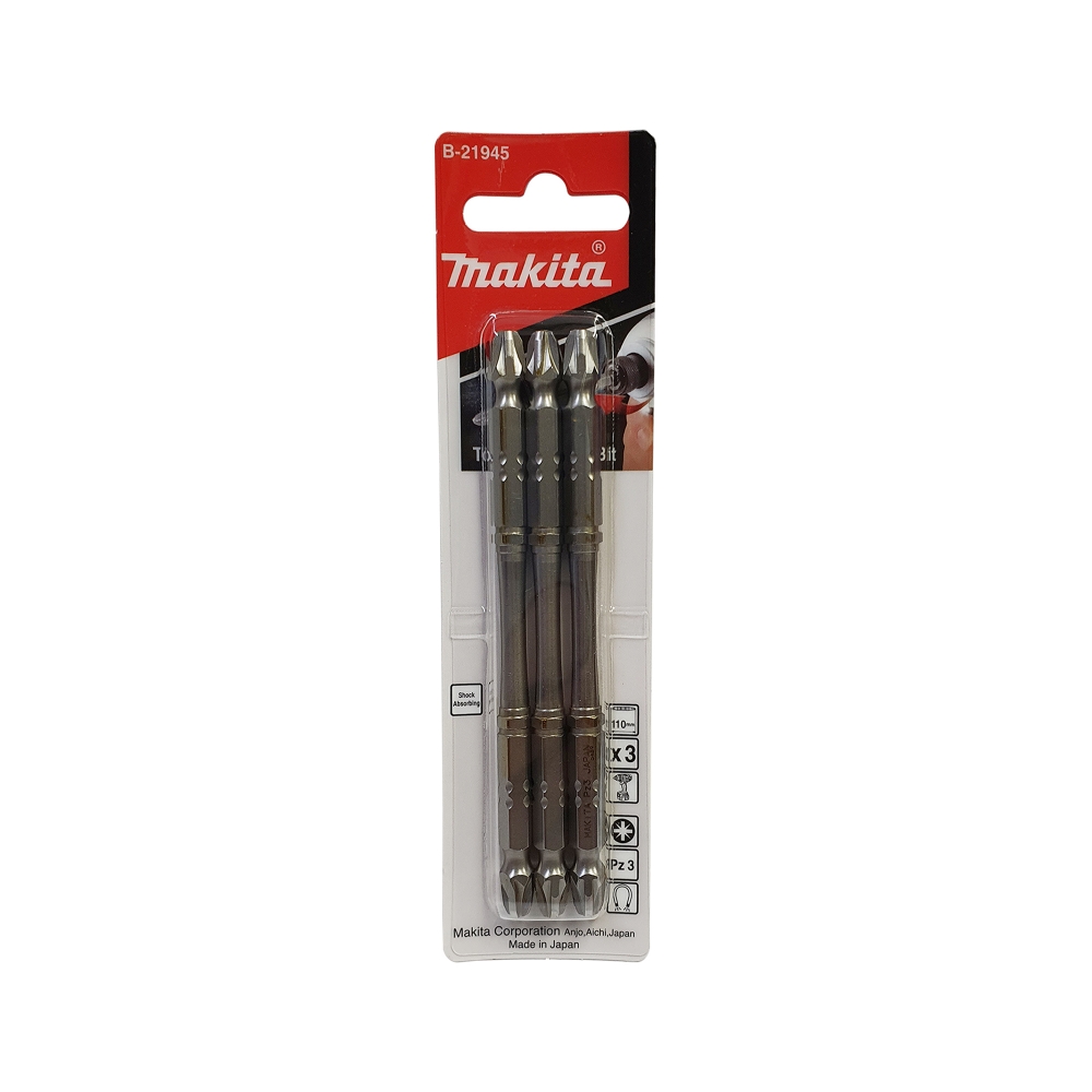 B-21945 ดอกไขควง 2 ด้าน Silver Torsion PZ3x110mm MZ