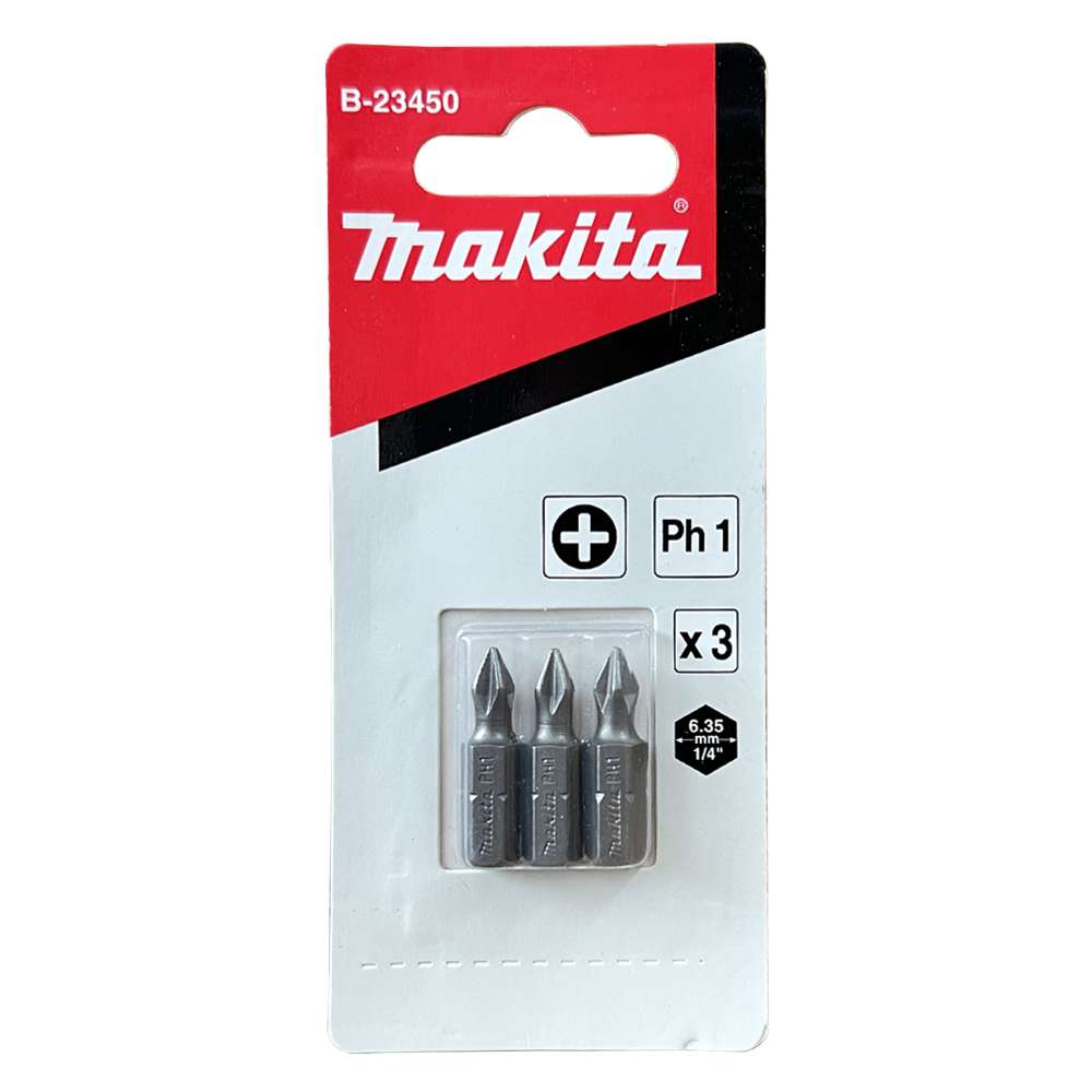 B-23450 Screw Bit Blister C-Form PH1x25 (3Pcs/Set)