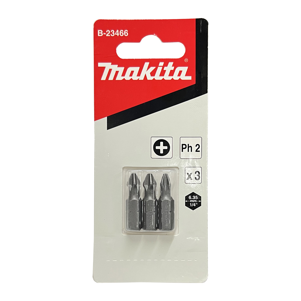 B-23466 Screw Bit Blister C-Form PH2x25 (3Pcs/Set)