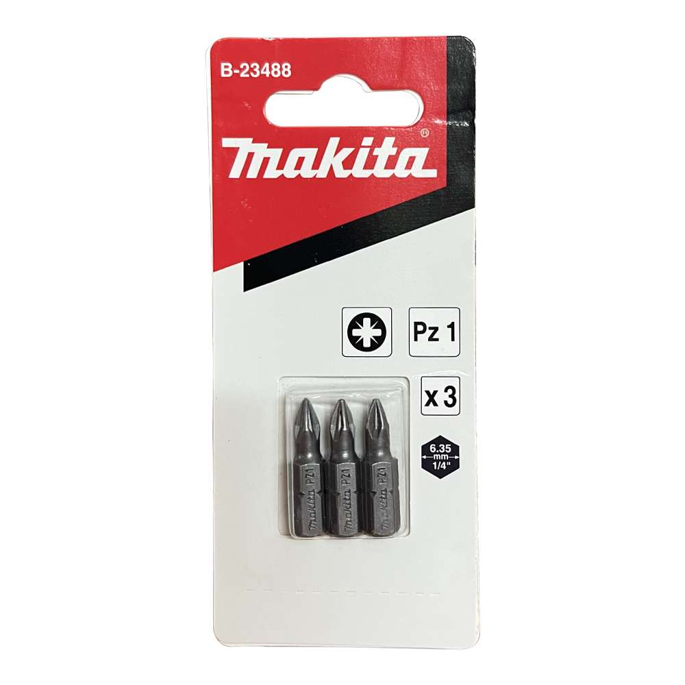 B-23488 Screw Bit Blister C-Form PZ1x25 (3Pcs/Set)