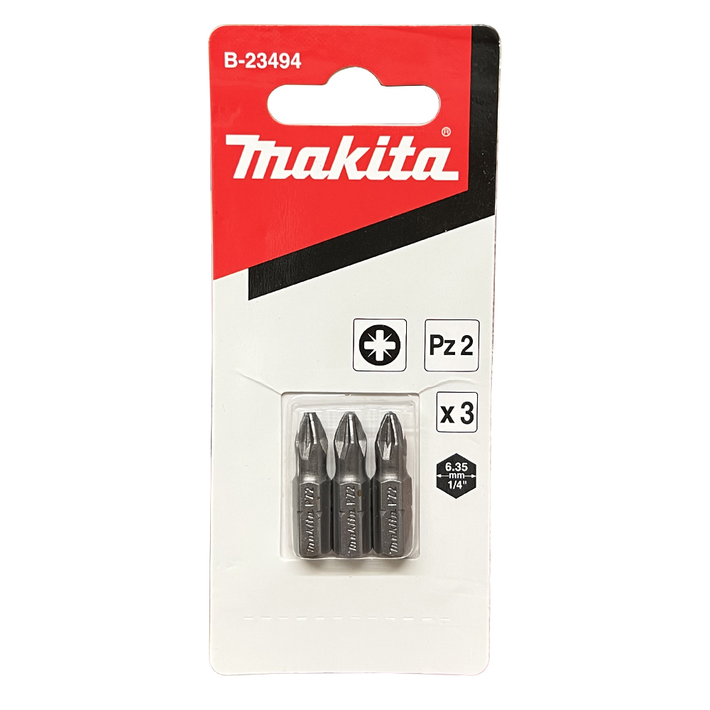 B-23494 Screw Bit Blister C-Form PZ2x25 (3Pcs/Set)