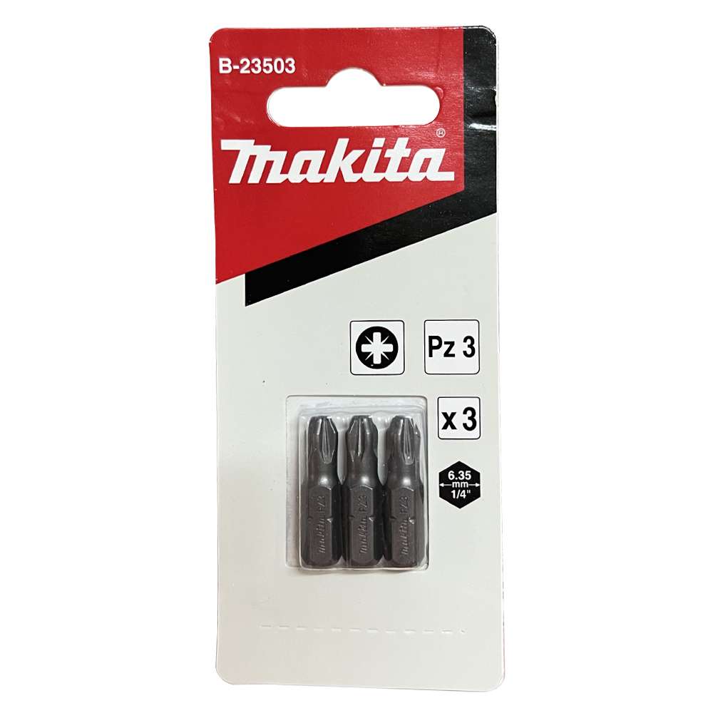 B-23503 Screw Bit Blister C-Form PZ3x25 (3Pcs/Set)