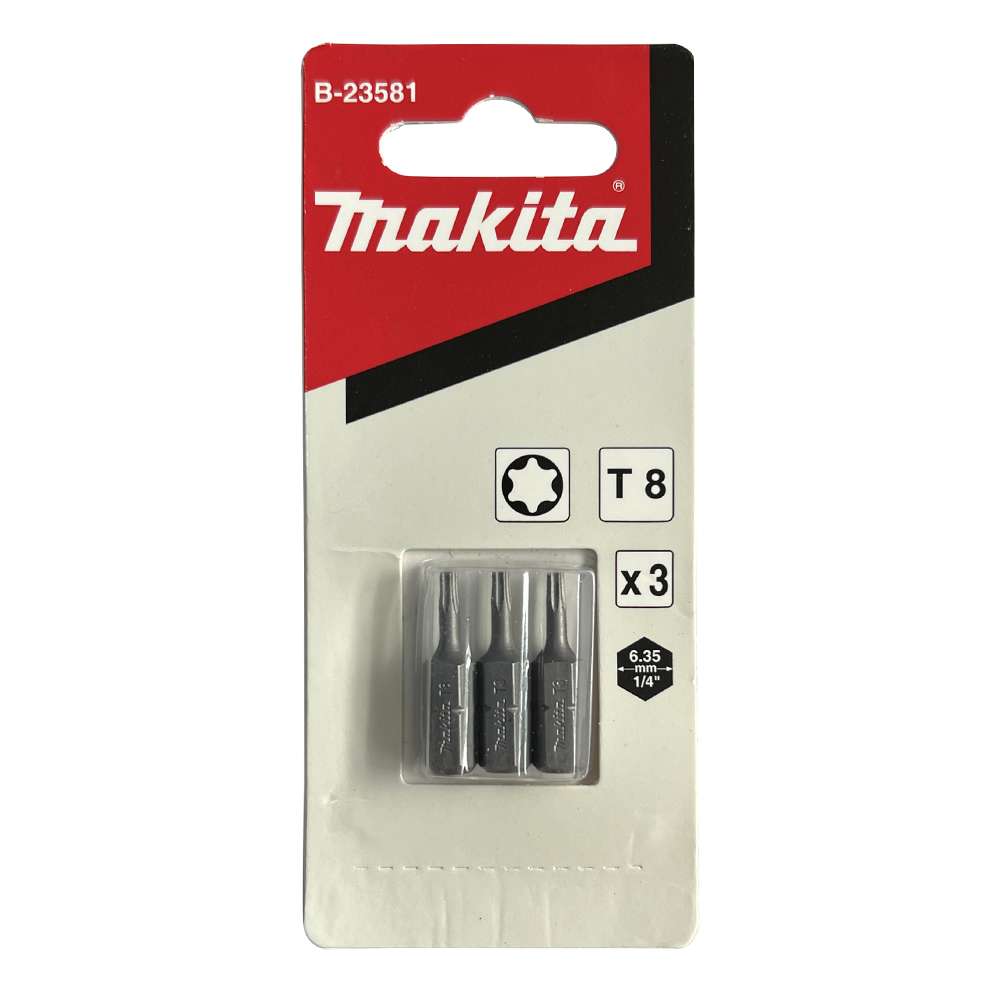 B-23581 Screw Bit Blister C-Form T8x25 (3Pcs/Set)