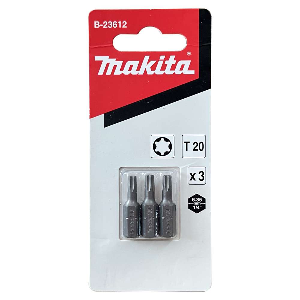 B-23612 Screw Bit Blister C-Form T20x25 (3Pcs/Set)