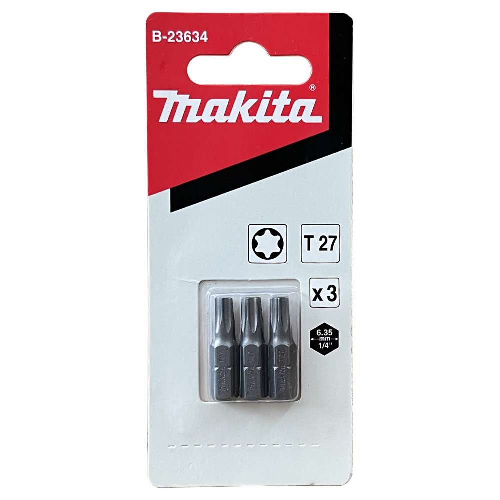 B-23634 Screw Bit Blister C-Form T27x25 (3Pcs/Set)