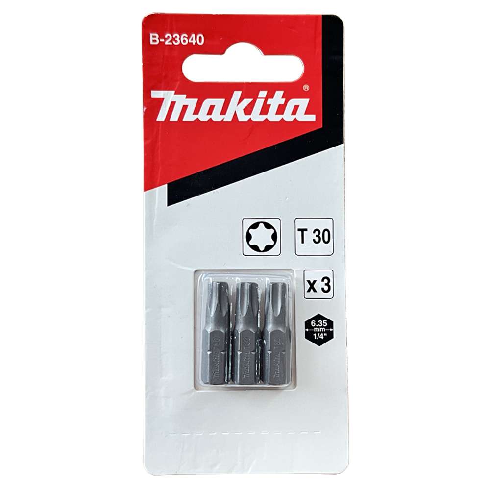 B-23640 Screw Bit Blister C-Form T30x25 (3Pcs/Set)