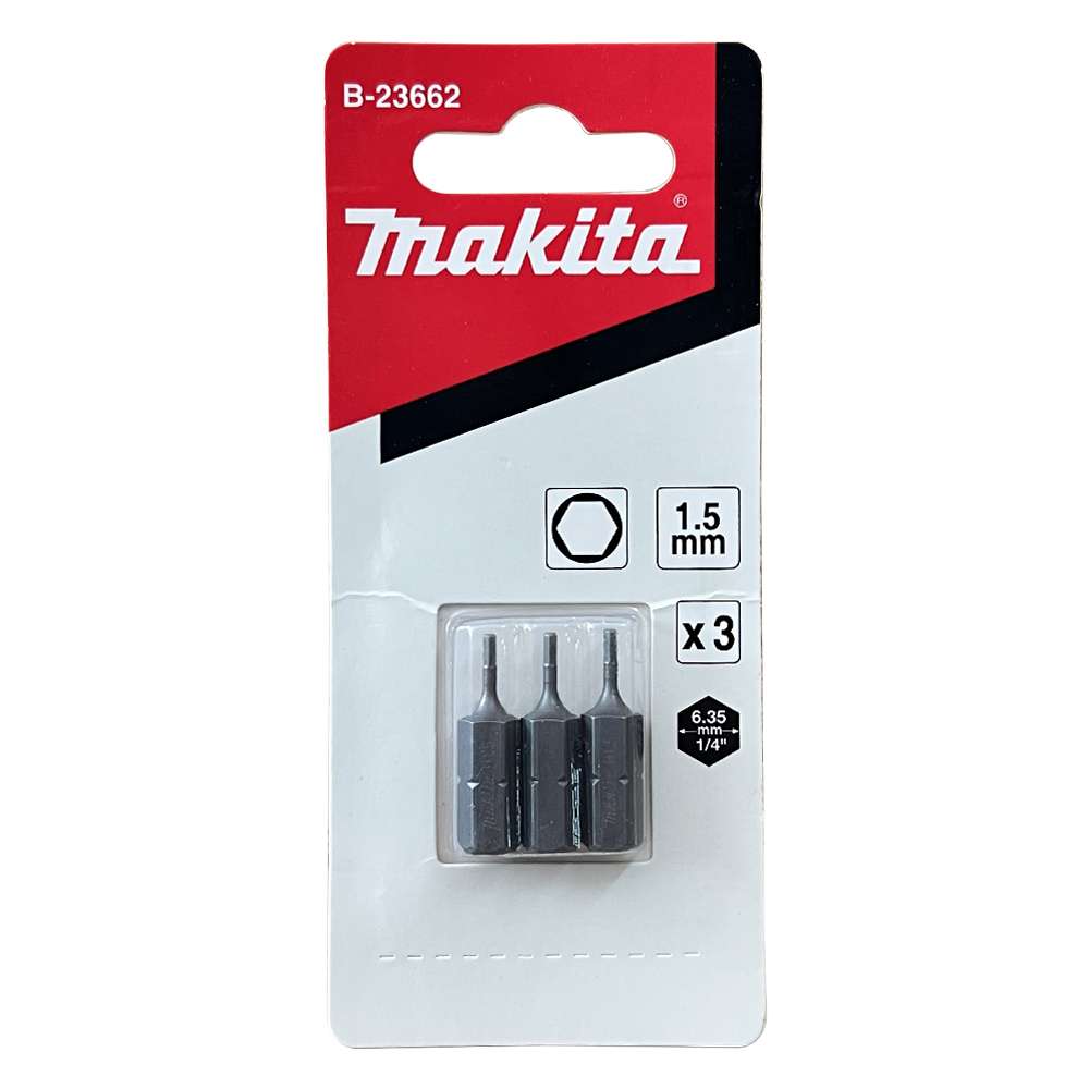 B-23662 Screw Bit Blister C-Form H1.5x25 (3Pcs/Set)