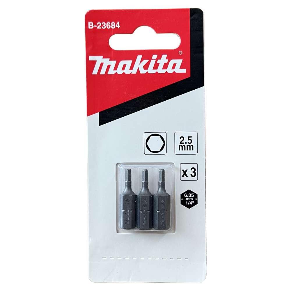 B-23684 Screw Bit Blister C-Form H2.5x25 (3Pcs/Set)