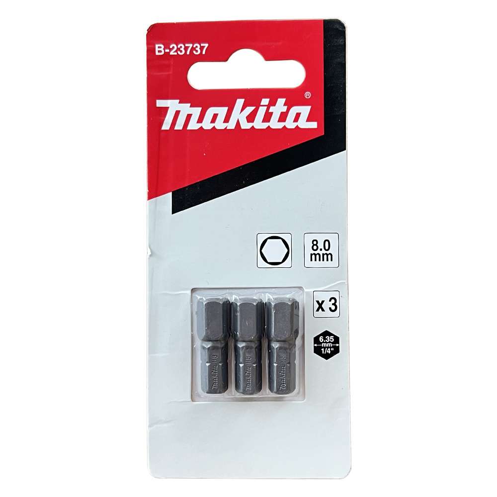 B-23737 Screw Bit Blister C-Form H8.0x25 (3Pcs/Set)