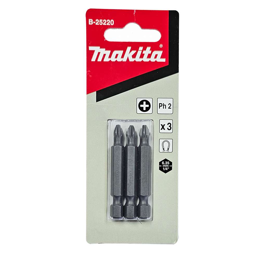 B-25220 Screw Bit Blister Set E-Form (MZ) PH2x50 (3Pcs/Set)