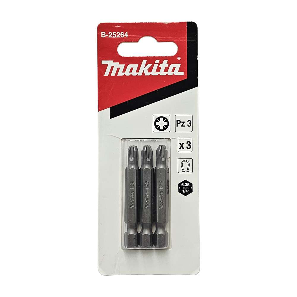 B-25264 Screw Bit Blister Set E-Form (MZ) PZ3x50 (3Pcs/Set)
