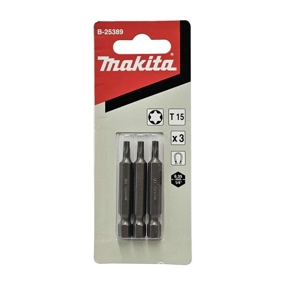 B-25389 Screw Bit Blister Set T15x50mm E-Form (MZ) (3Pcs/Set) Taiwan S14