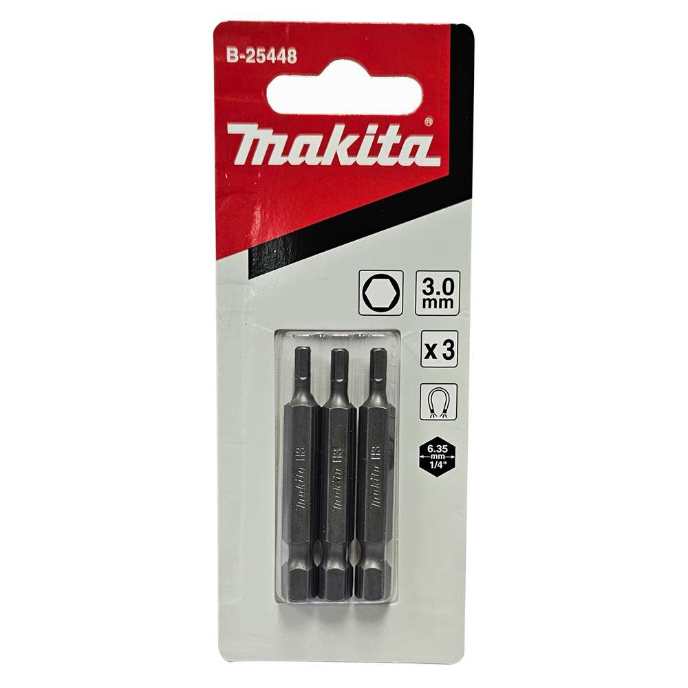 B-25448 Screw Bit Blister Set H3.0x50mm E-Form (MZ) (3Pcs/Set) Taiwan S20