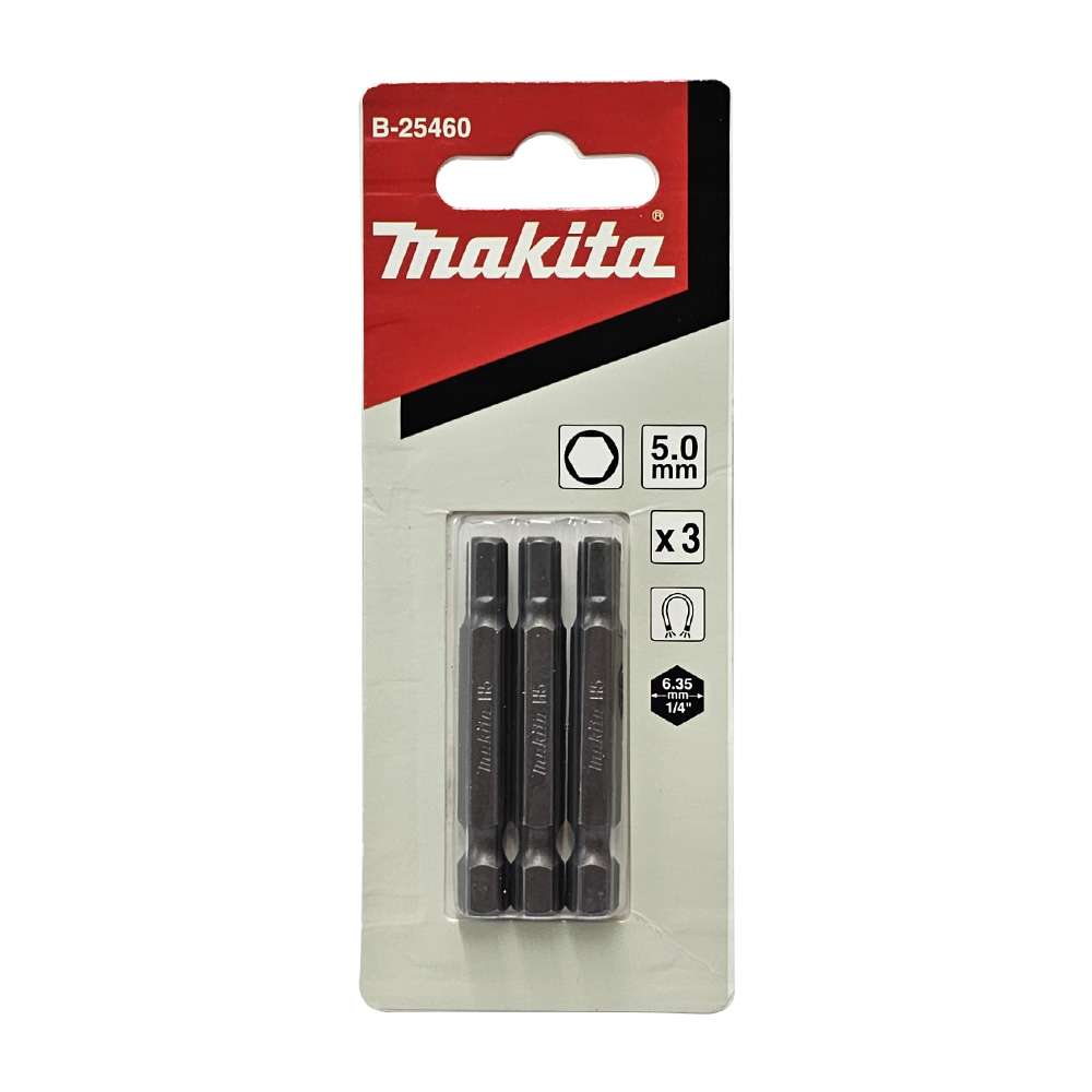 B-25460 Screw Bit Blister Set H5.0x50mm E-Form (MZ) (3Pcs/Set) Taiwan S22