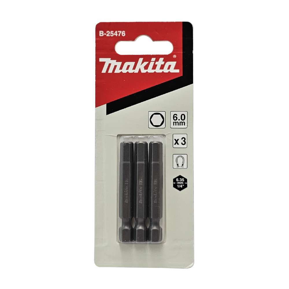 B-25476 Screw Bit Blister Set H60.x50mm E-Form (MZ) (3Pcs/Set) Taiwan S23