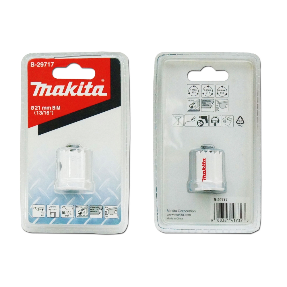 B-29717 โฮลซอเจาะเหล็กแผ่น MAKITA BIM 21x20mm