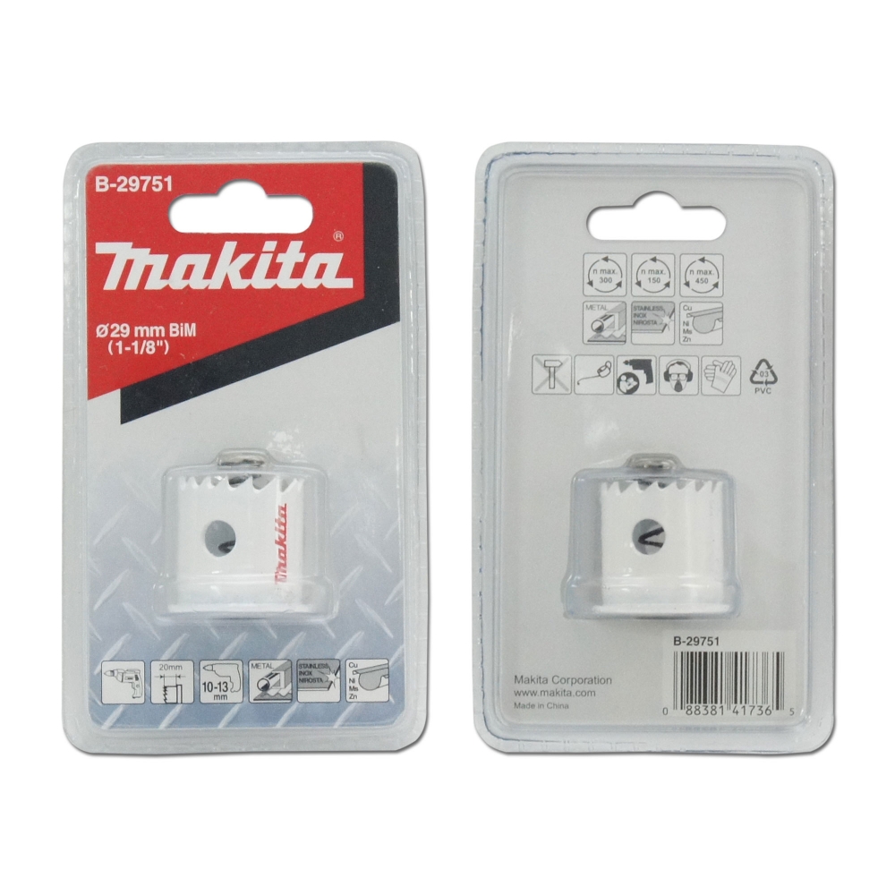 B-29751 โฮลซอเจาะเหล็กแผ่น MAKITA BIM 29x20mm