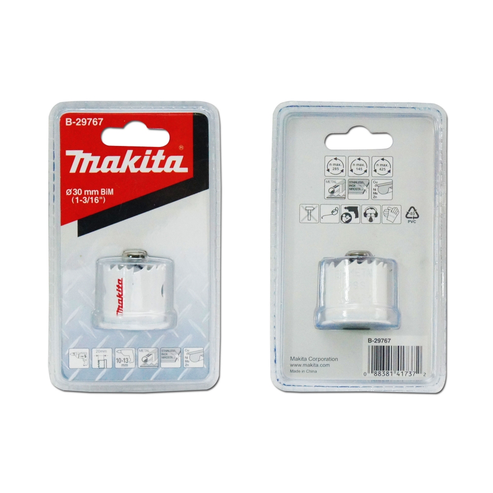 B-29767 โฮลซอเจาะเหล็กแผ่น MAKITA BIM 30x20mm