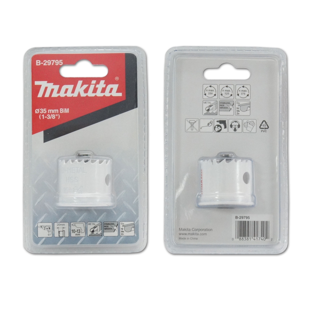 B-29795 โฮลซอเจาะเหล็กแผ่น MAKITA BIM 35x20mm