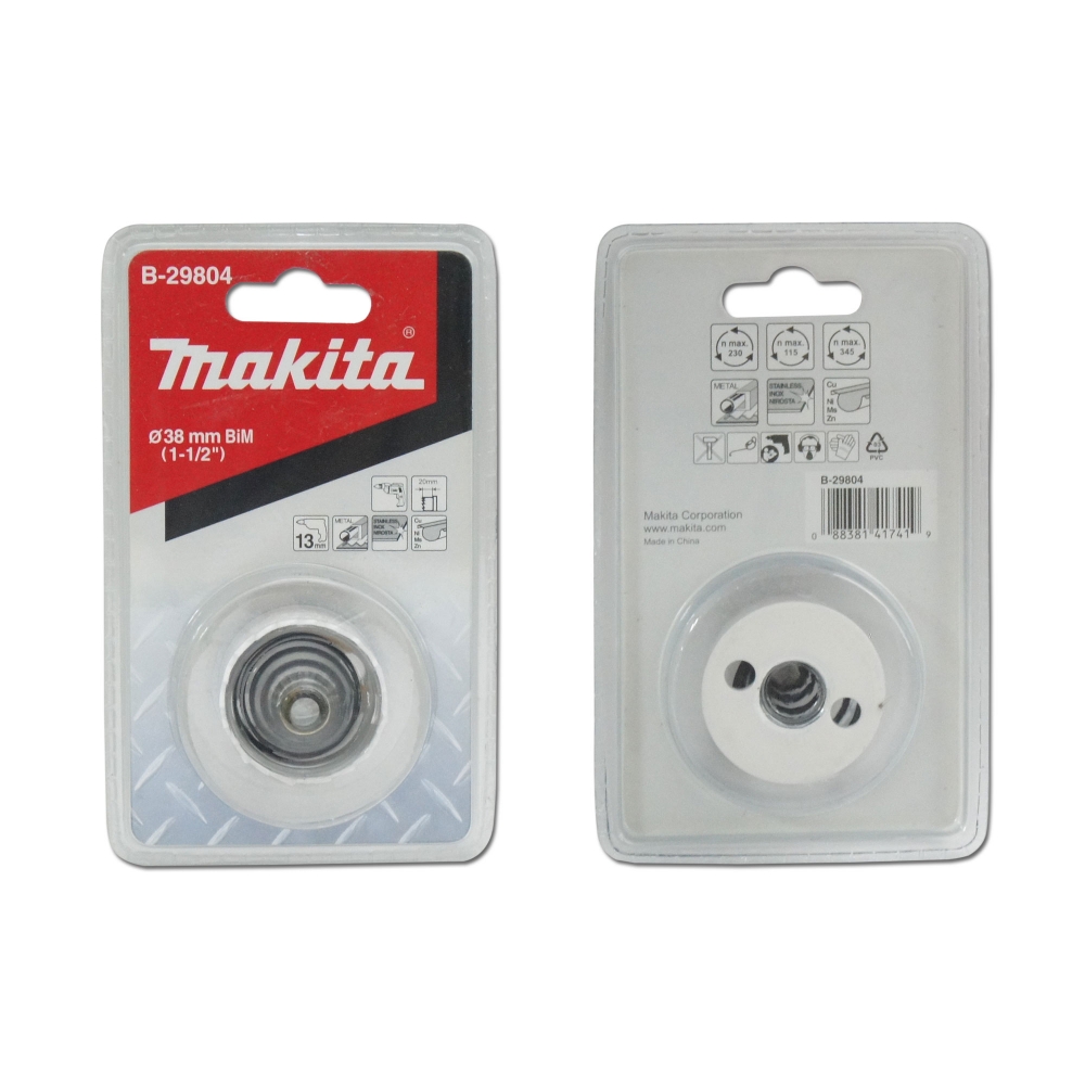 B-29804 โฮลซอเจาะเหล็กแผ่น MAKITA BIM 38x20mm