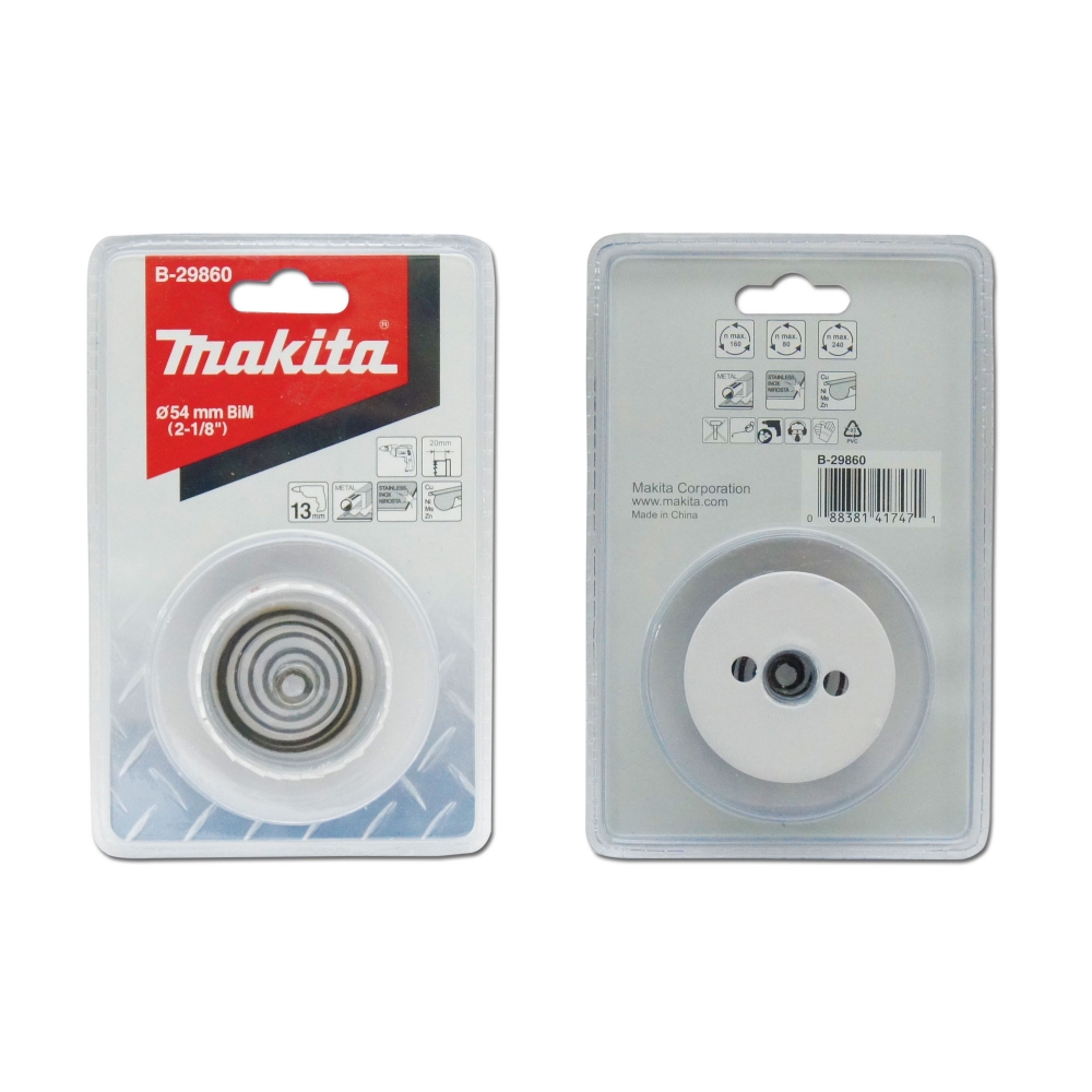 B-29860 โฮลซอเจาะเหล็กแผ่น MAKITA BIM 54x20mm
