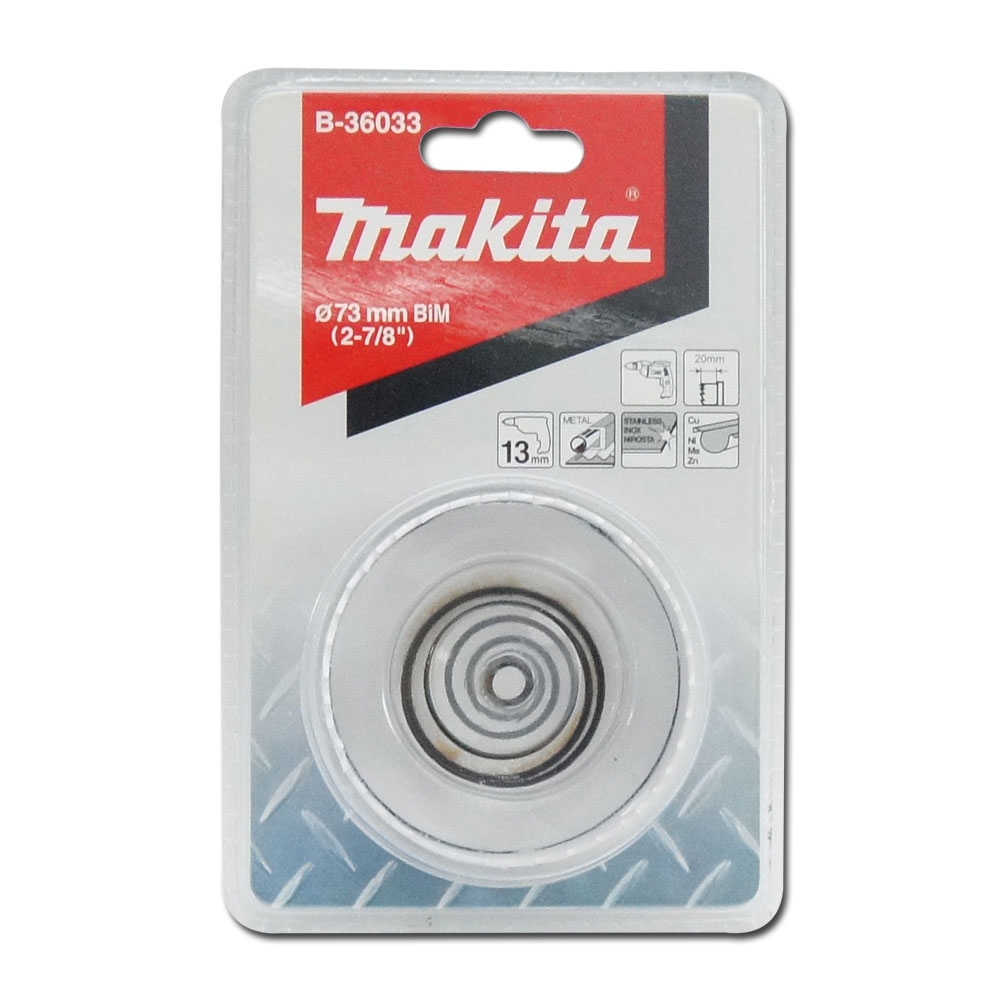 B-36033 โฮลซอเจาะเหล็กแผ่น MAKITA BIM 73x20mm