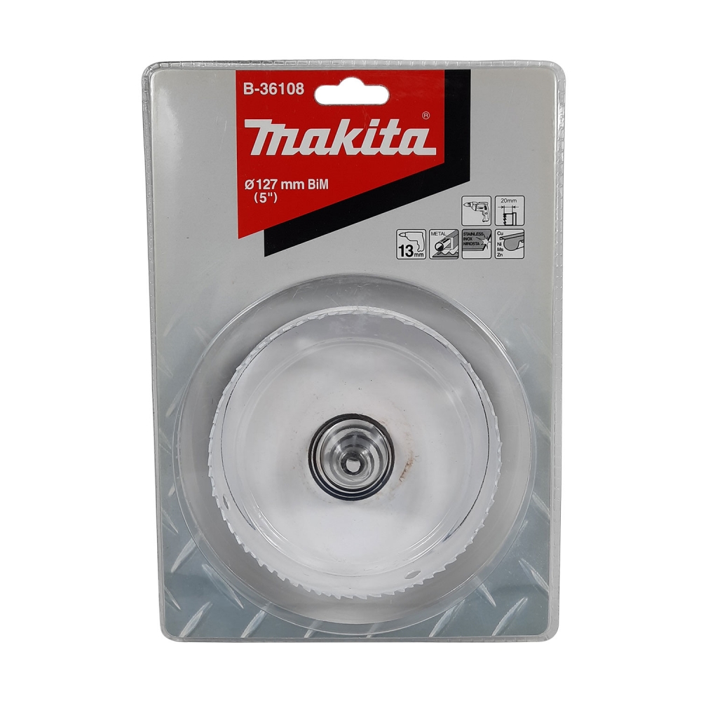 B-36108 โฮลซอเจาะเหล็กแผ่น MAKITA BIM 127x20mm