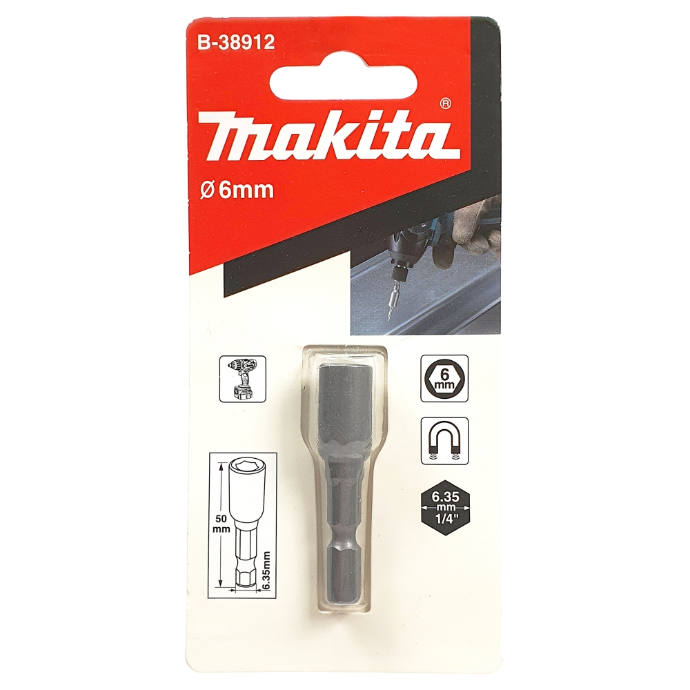 B-38912 บล็อกแม่เหล็กขันน๊อต M3.5 6x50 mm