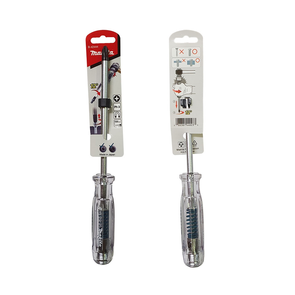 B-42444 ไขควงตีขันสกรูหัวแม่เหล็ก PH3 ขนาด 150มิลลิเมตร (6นิ้ว)