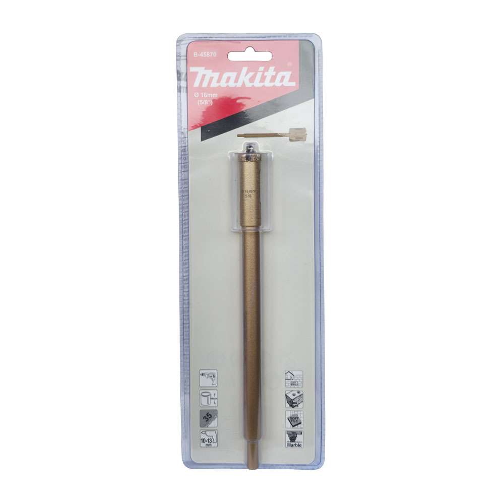 B-45995 โฮลซอเจาะกระเบื้องเพชร Vacuum Brazed 16x40mm